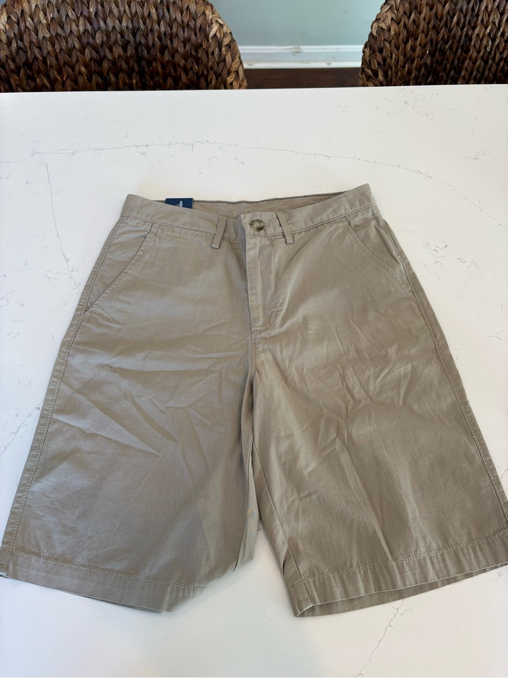 johnnie-O Tan Flat Front Men's Shorts